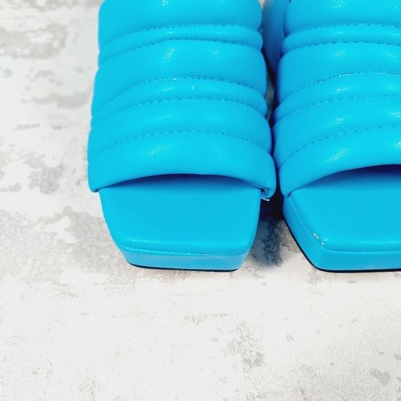 New Circus By Sam Edelman Marlie Blue Platform Block Heel Heel Slides i684 - Picture 11 of 15